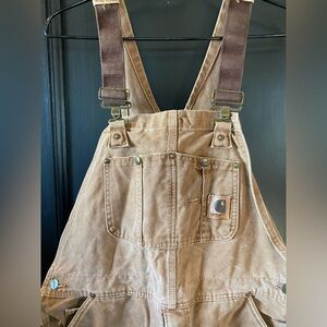 Carhartt Tan Bib Overalls - 90’s